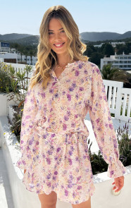 Romantic-Embroidery-Flower-Print-Skort-Lila-555-13