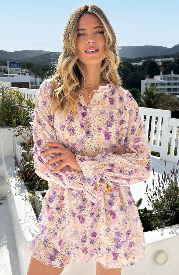 Romantic-Embroidery-Flower-Print-Skort-Lila-555-16