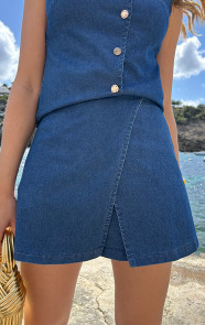 Safari-Skort-Denim