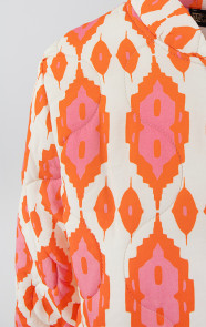 Bomber-jacket-classic-print-oranje-close
