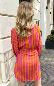 Cotton-Wrap-Jurk-Stripe-Oranje-1-7