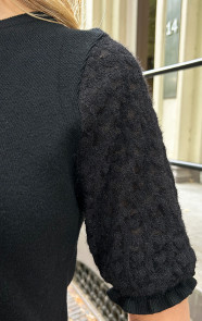 Mesh-Hearts-Sleeve-Soft-Top-Zwart-1
