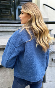 Boucle-Jacket-Met-Rits-Jeans-Blauw-6