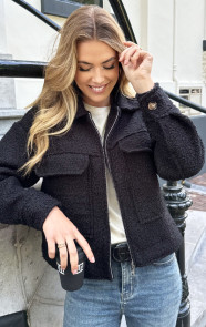 Boucle-Jacket-Met-Rits-Zwart-12-5