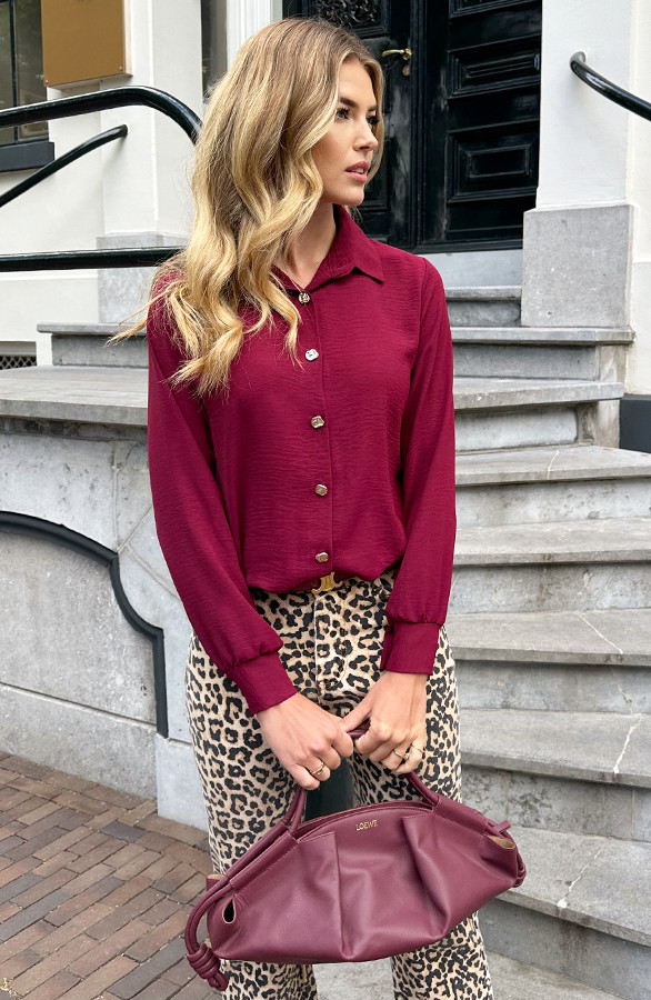Gouden-Knopen-Blouse-Burgundy-1