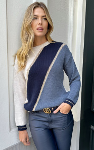 Knitted-Long-Sleeve-Trui-Marine-Jeans-Blauw-1
