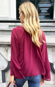 Ruffle-Chiffon-Strik-Blouse-Burgundy-6