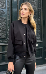 Soft-Bomberjacket-Zwart