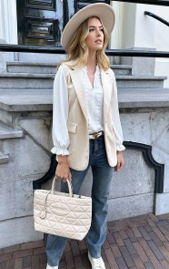 Suede-Elegant-Blazer-Gilet-Beige-2