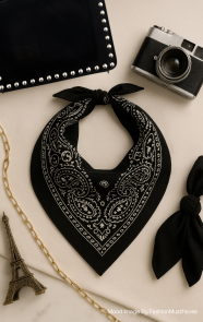 Classic-Bandana-Paisley-Sjaal-Zwart-6
