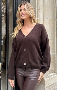 Casual-Long-Sleeve-Cardigan-Choco-2
