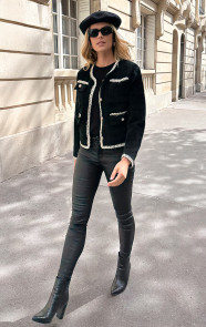 Chique-Soft-Button-Jacket-Zwart-1