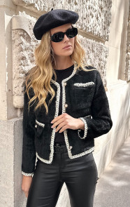 Chique-Soft-Button-Jacket-Zwart-11