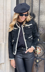 Chique-Soft-Button-Jacket-Zwart-4