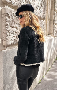 Chique-Soft-Button-Jacket-Zwart-9