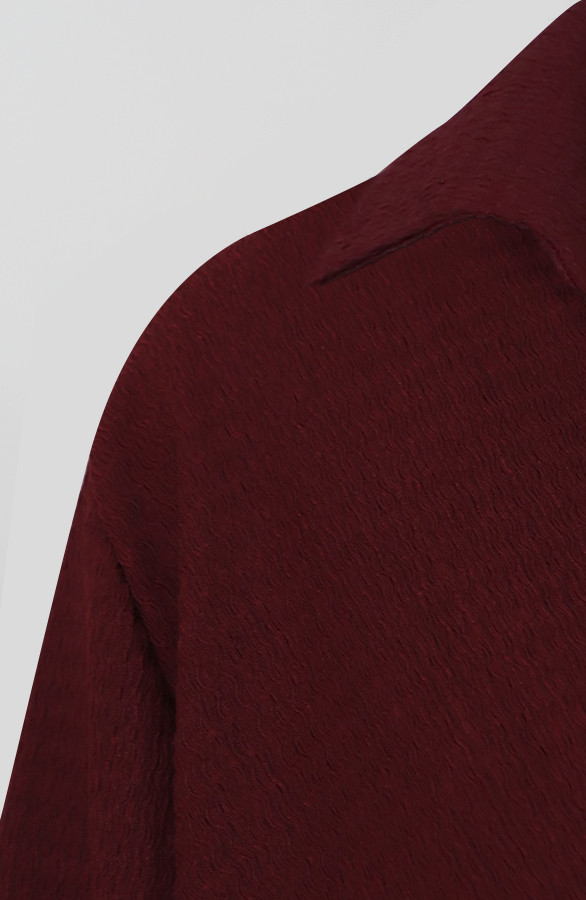 Draped-Stretch-Dress-Burgundy-3