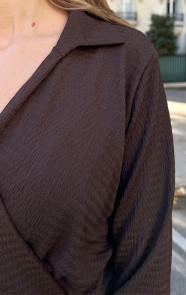 Draped-Stretch-Dress-Choco-12-1