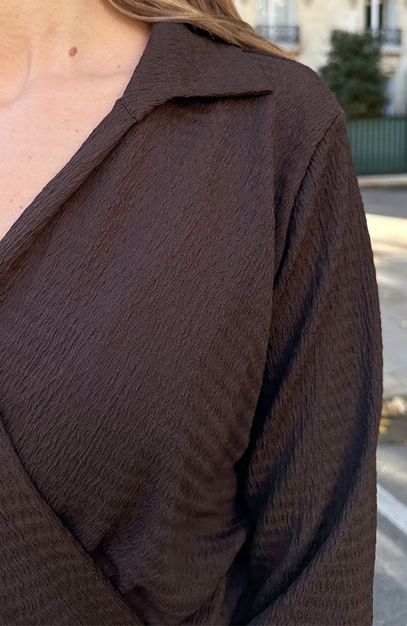 Draped-Stretch-Dress-Choco-12-1
