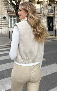 Lurex-Tweed-Gilet-Beige-5