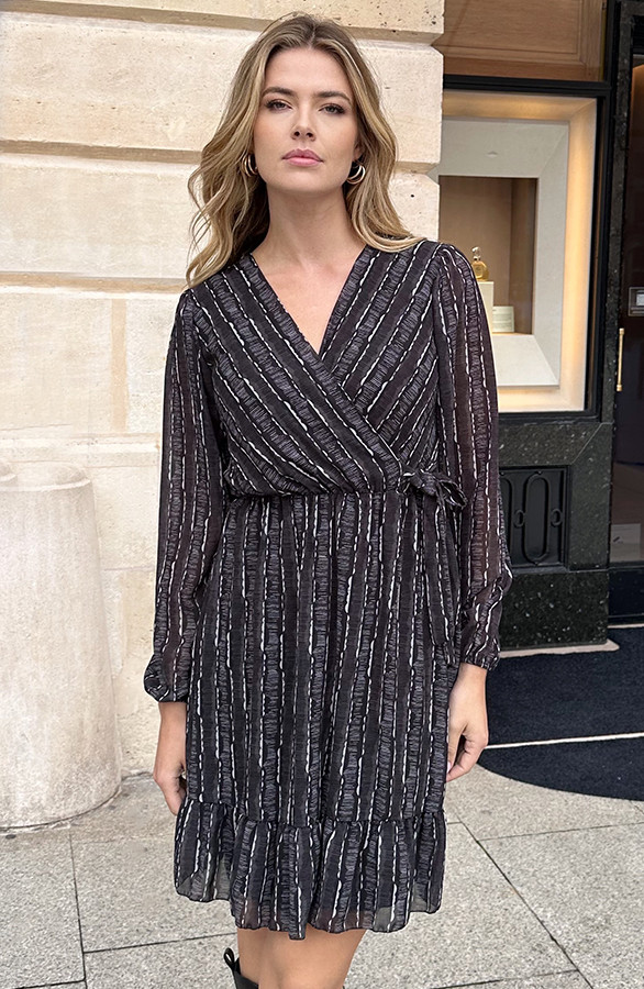 Luxury-V-hals-Print-Jurk-2