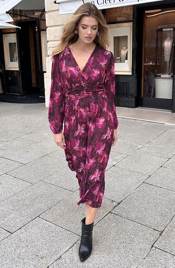 Maxi-Jurk-Flowerprint-Roze-12-1