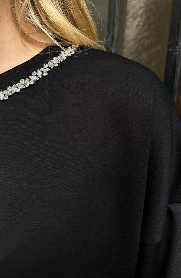 Oversized-Strass-Sweater-Zwart-3