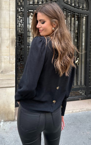 Pofmouw-Button-Blouse-Zwart-4