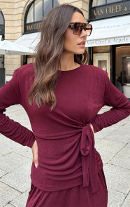 Schoudervulling-Long-Sleeve-Strech-Top-Burgundy-3