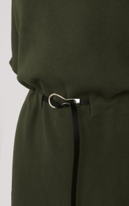 Short-Sleeve-Jurk-Army-Close-2