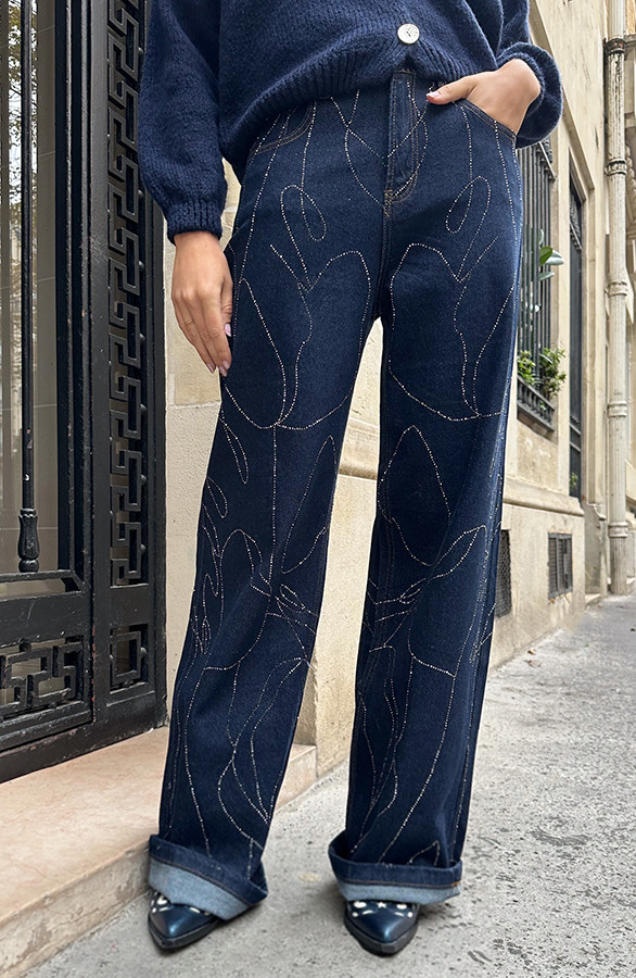Sparkle-Detailed-Jeans-Dark-Denim-5