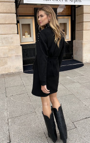 Studs-Suede-Button-Dress-Zwart-7
