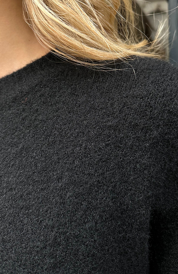 Ultra-Soft-Alpaca-Trui-Oversized-Gemeleerd-Zwart-1