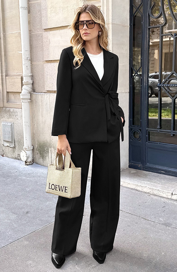 Classic-Straight-Leg-Pantalon-Zwart-2-1