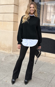 Detailed-Flared-Broek-Zwart-6