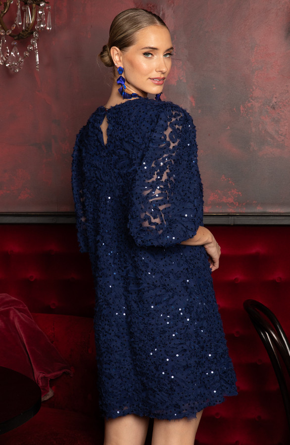 Exclusive-Pofmouw-Pailletten-Jurk-Marine-7