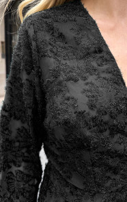 Fringe-Wrap-Jurk-Wijde-Mouw-Zwart-5-6