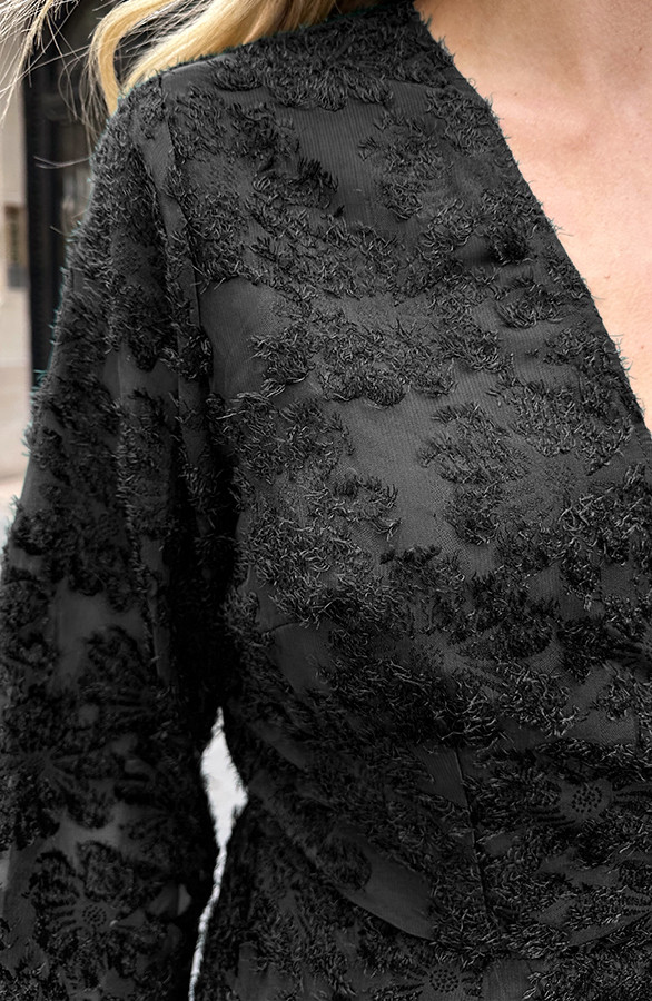 Fringe-Wrap-Jurk-Wijde-Mouw-Zwart-5-6