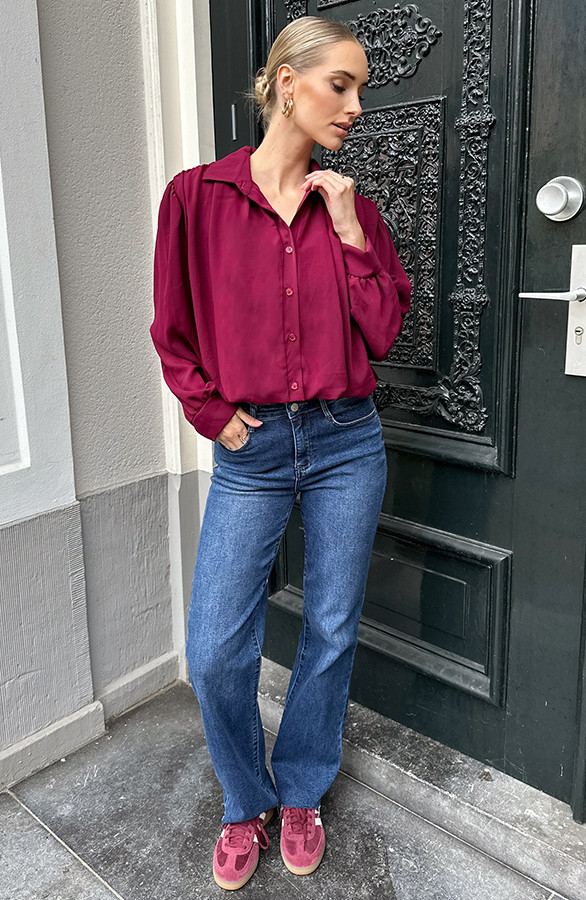 Gedrapeerde-Cropped-Blouse-Burgundy-5