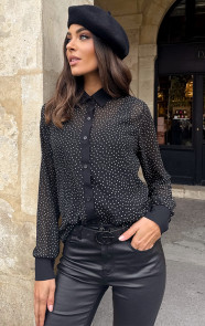 Mesh-Polkadot-Print-Blouse-Zwart-6