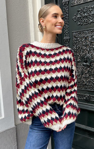 Oversized-Lurex-Trui-Burgundy-Beige-6