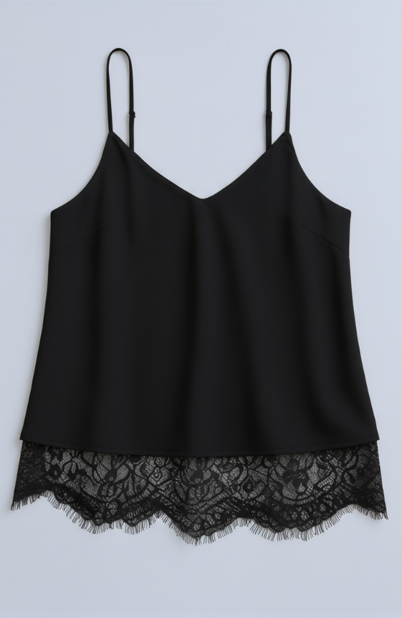 Satin-Lace-Top-Zwart