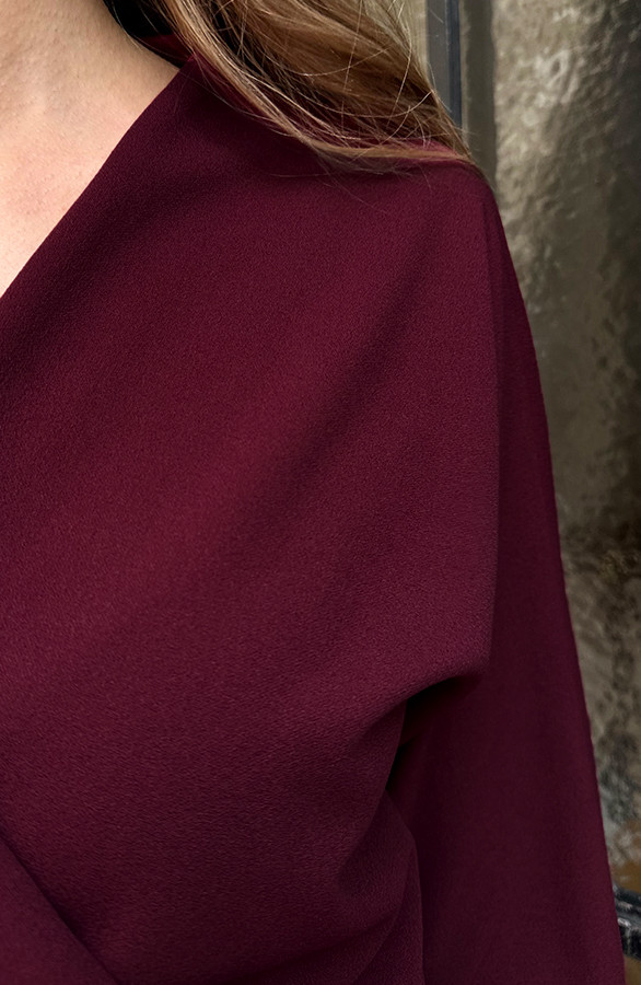 Scuba-Long-Sleeve-Jurk-Burgundy-11