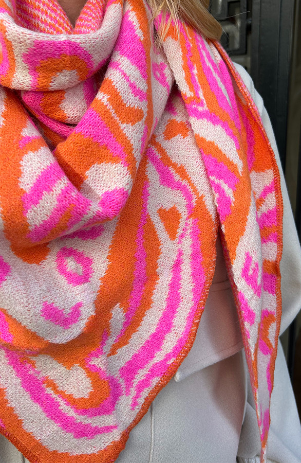 Trendy-Sjaal-Roze-Oranje-3
