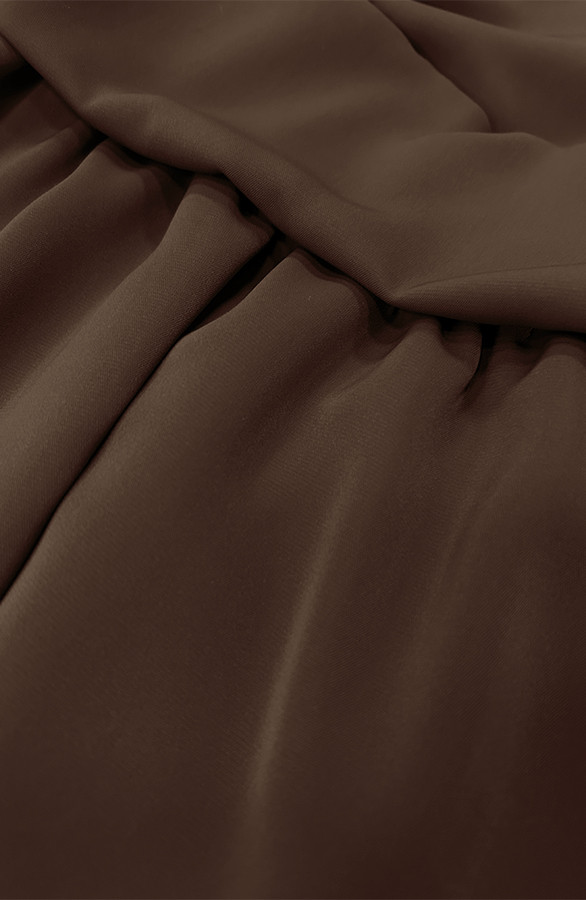 V-hals-Jurk-Strik-Detail-Choco-1