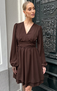 V-hals-Jurk-Strik-Detail-Choco-2-22