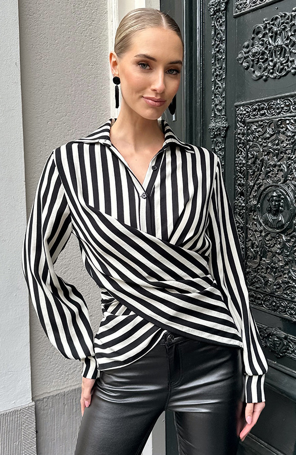 Wikkel-Blouse-Striped-Zwart-3