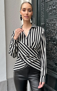 Wikkel-Blouse-Striped-Zwart-6