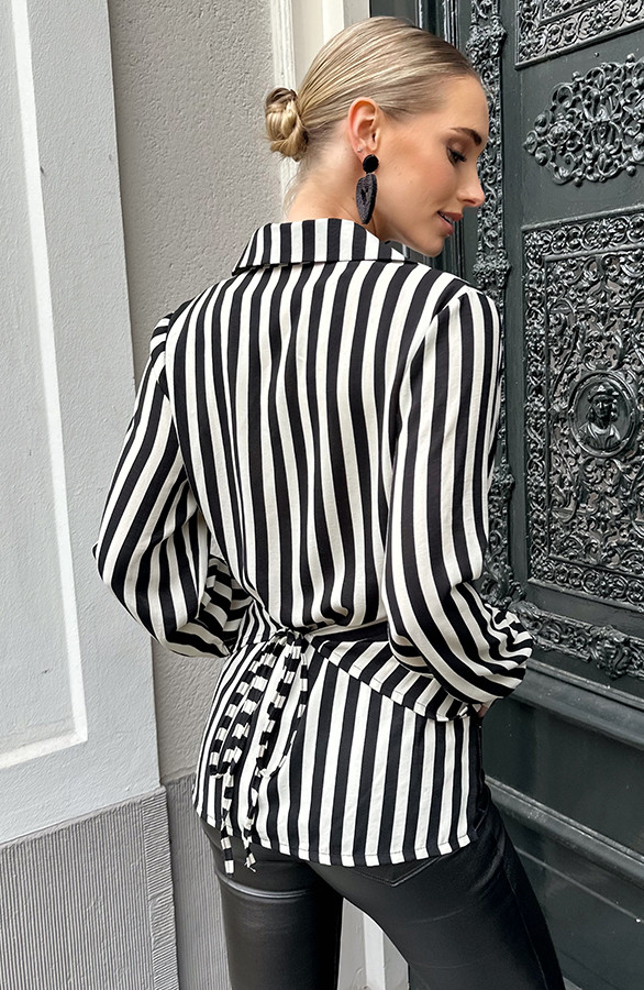 Wikkel-Blouse-Striped-Zwart-8
