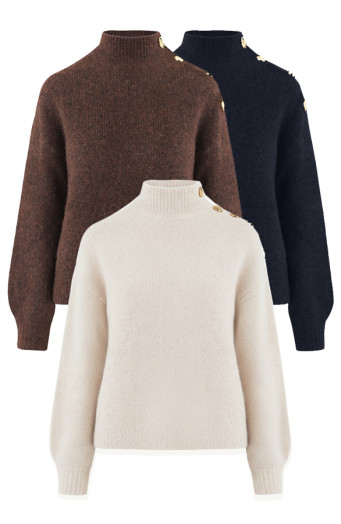 Wollpullover mit Knöpfen – ein absolutes Must-have!