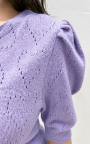Hartjes-Knitted-Pofmouwen-Top-Lila-44-3
